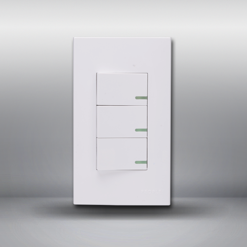 南宫NG·28相信品牌力量三联单控开关(R120WD) 
